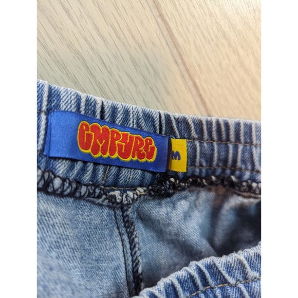 Empyre Women's Denim Jeans Light Wash Draw String Elastic Waist Size Medium - Picture 13 of 13